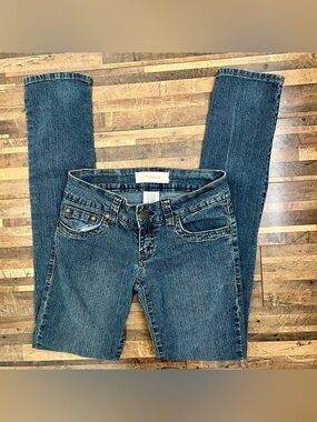 Hydraulic Vintage Y2K Low Rise Stretch Skinny Jeans Medium Wash Blue Sz 5